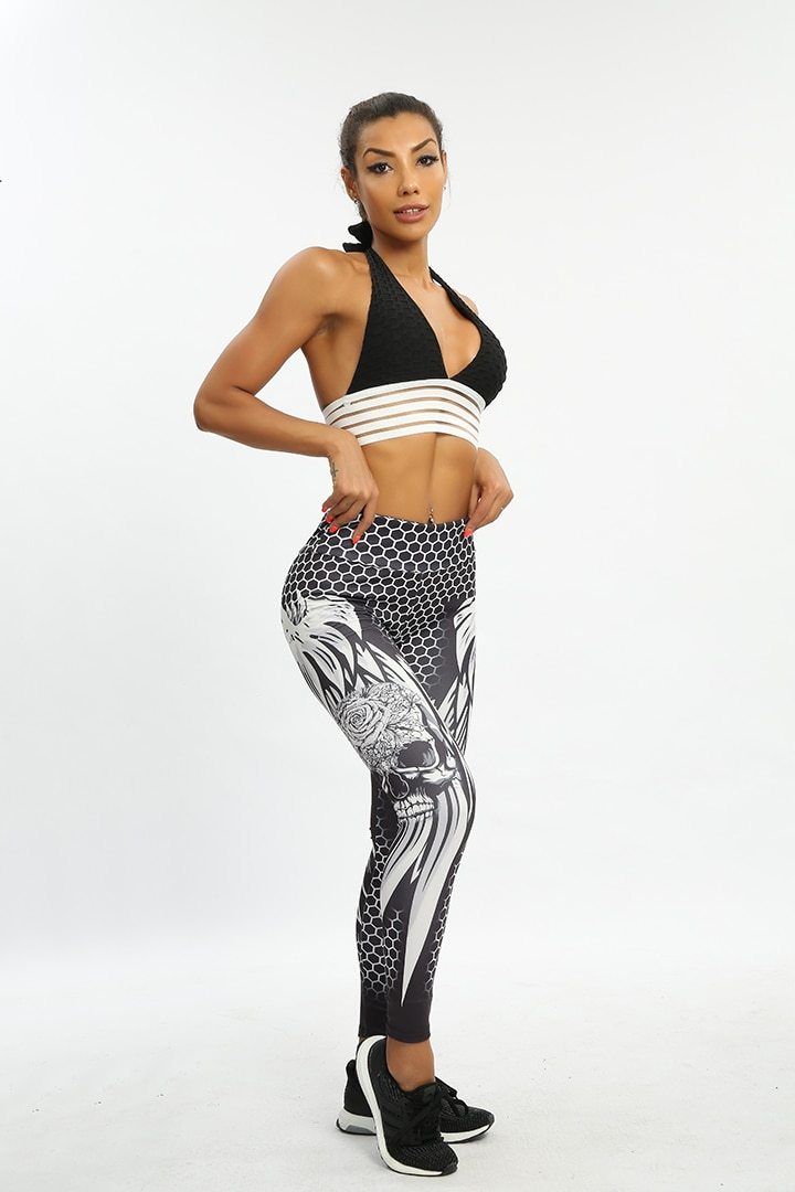 Skull Running Leggings | Skull Action