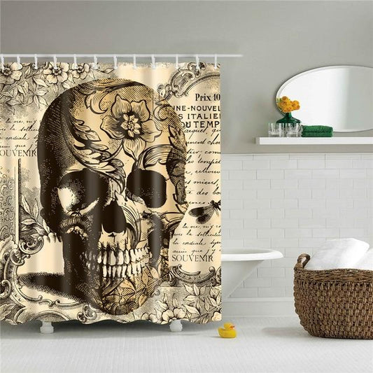 Skull Shower Curtain Set