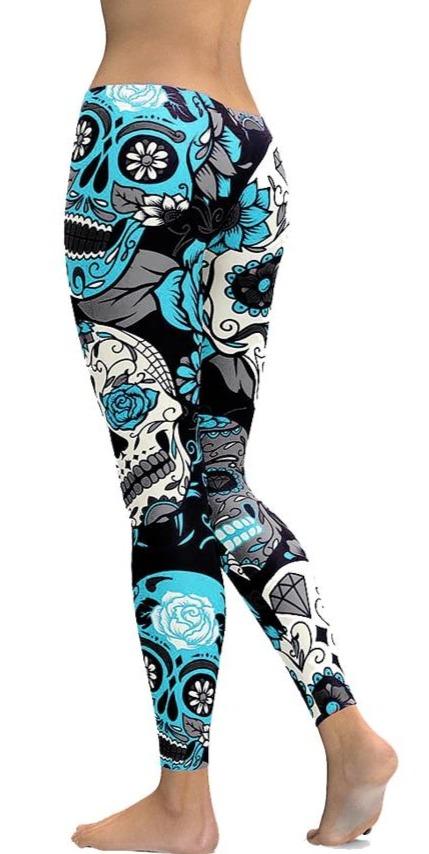 skull sports leggings calavera