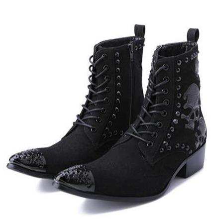 Skull Suede Boots | Skull Action