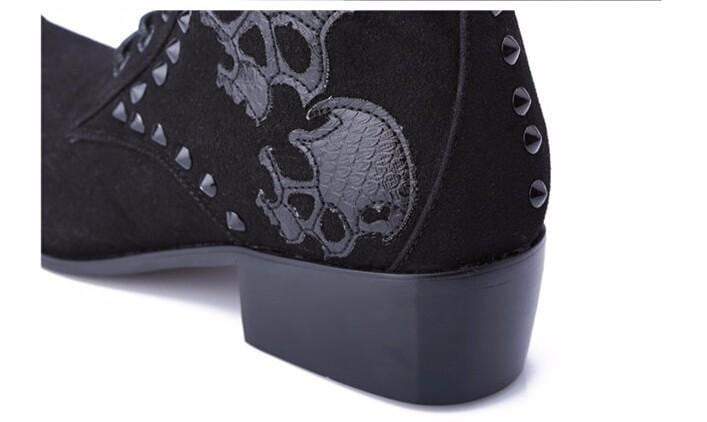 Skull Suede Boots | Skull Action