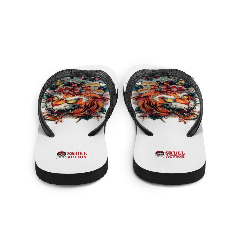 skull-tiger-flip-flops-design