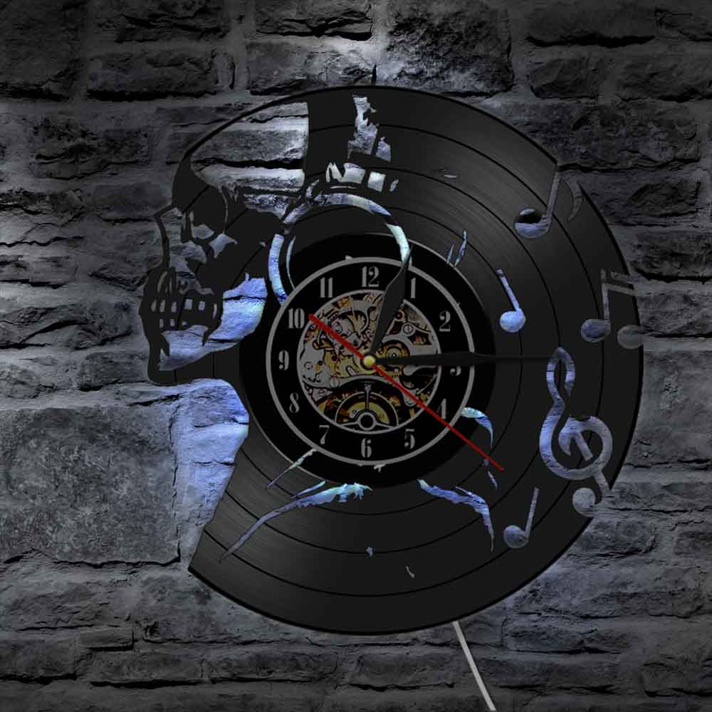 Skull Vinyl Clock | Skull Action