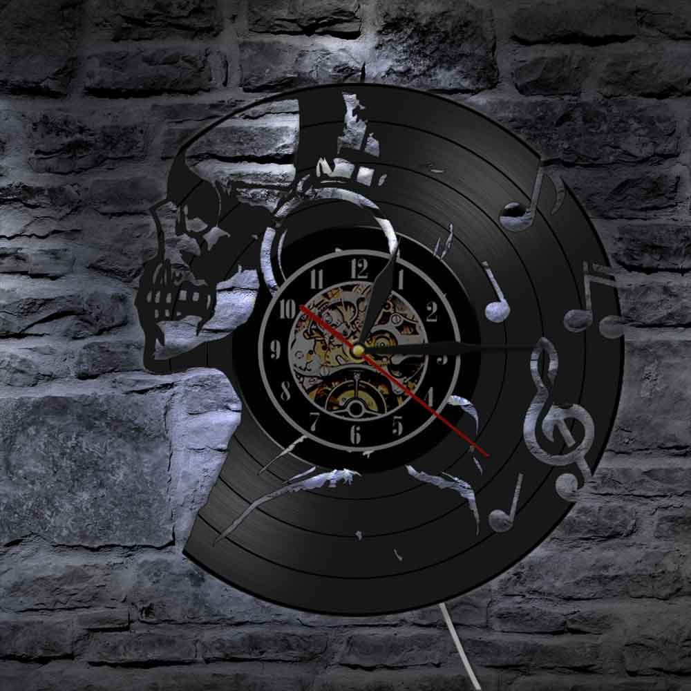 Skull Vinyl Clock | Skull Action