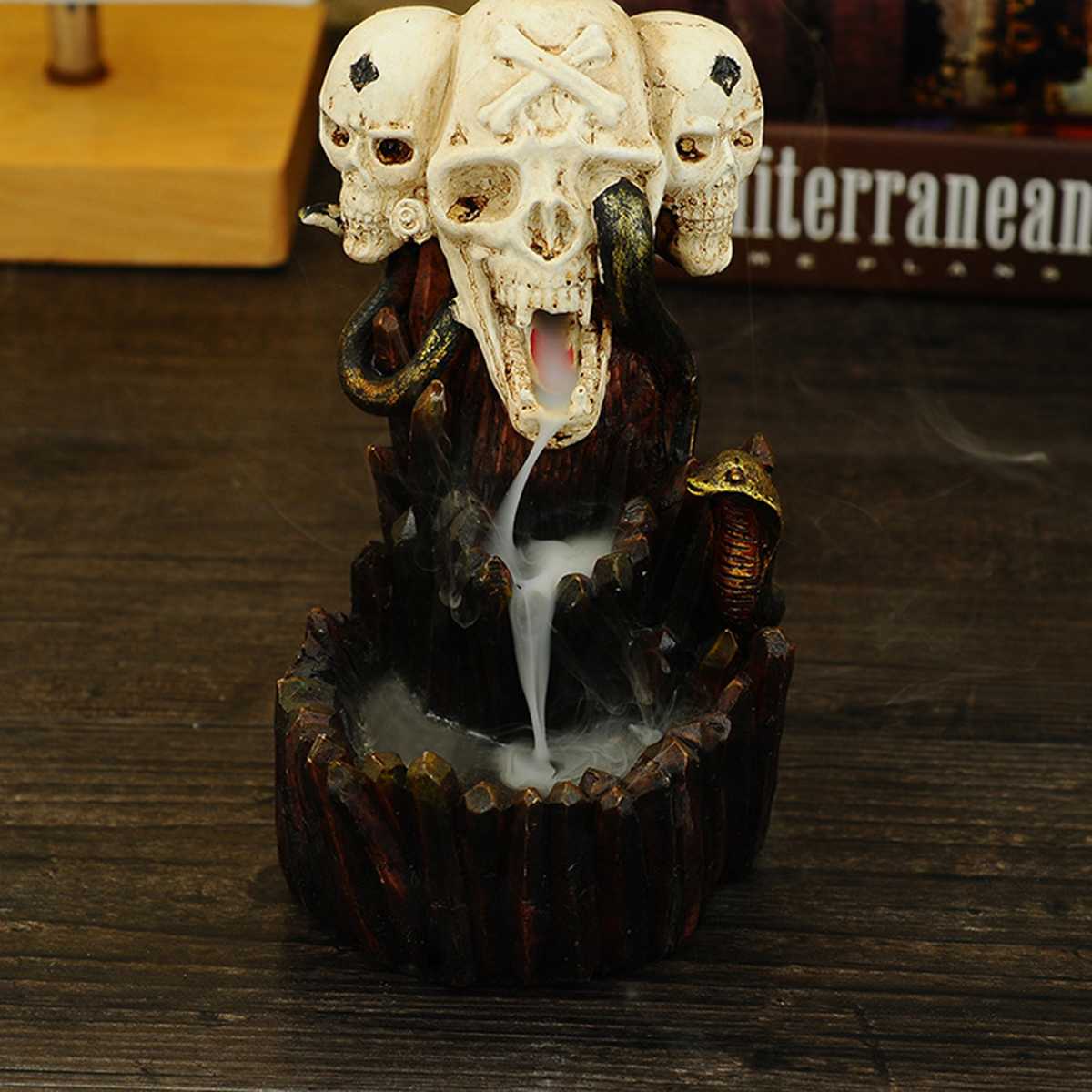 Skull Waterfall Incense Burner