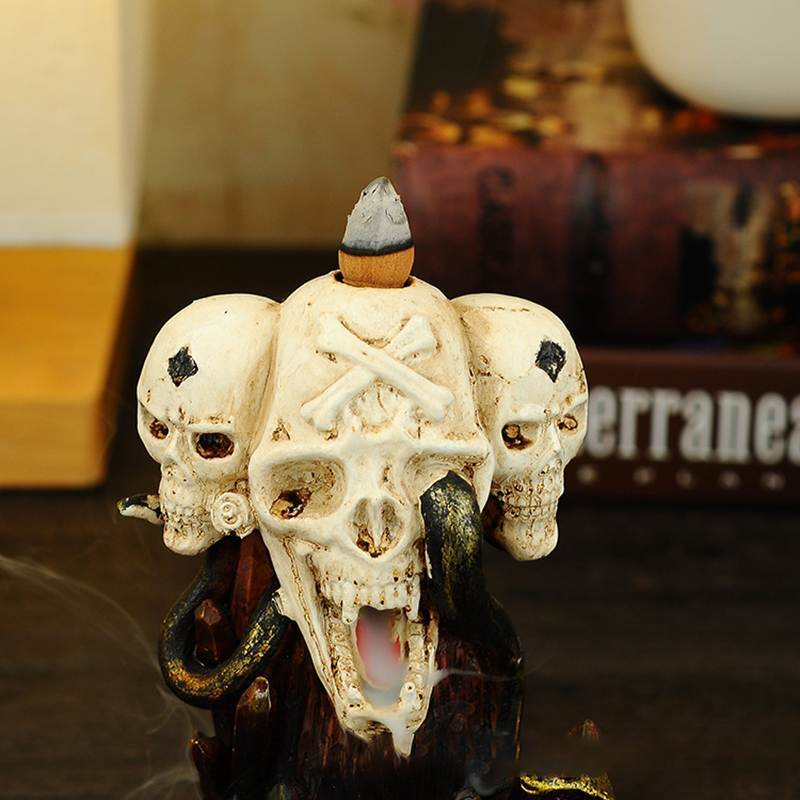 Skull Waterfall Incense Burner | Skull Action