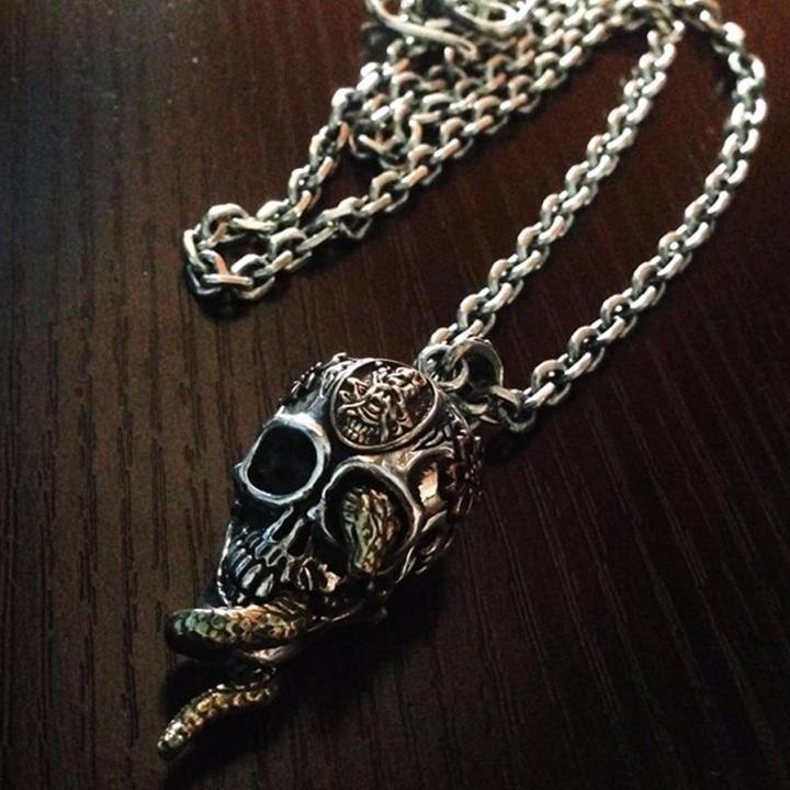 Snake Head Necklace | Skull Action