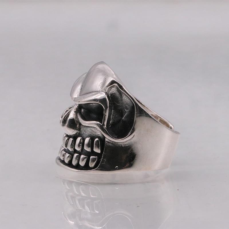 Solid Silver Skull Ring | Skull Action