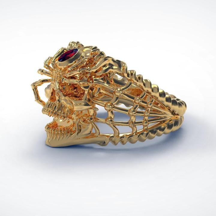 Spider Skull Ring | Skull Action