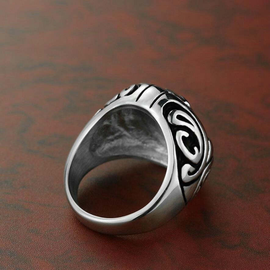 Stainless Pirate Skull Ring | Skull Action