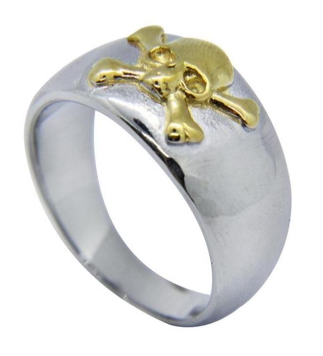 Stainless Steel Skull And Crossbones Ring | Skull Action