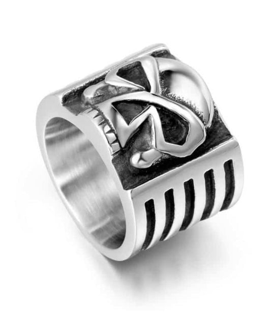 stainless steel skull rings for sale