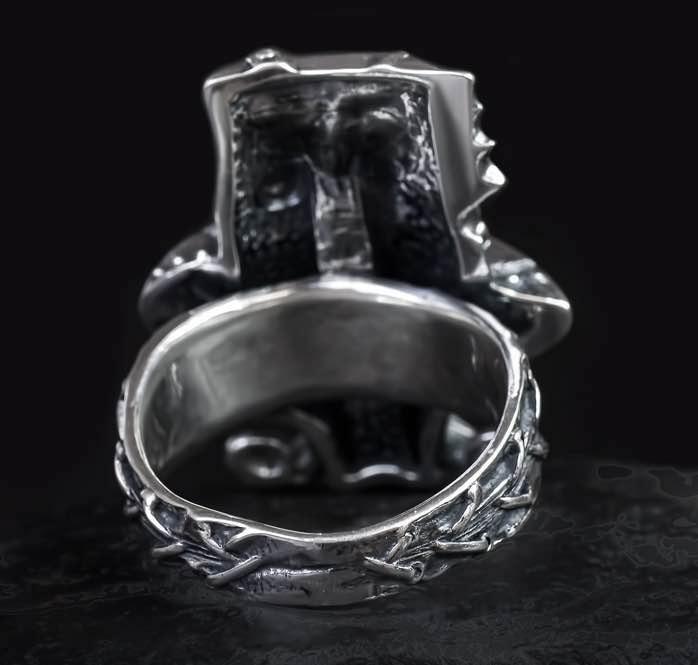 Steampunk Eye Ring | Skull Action
