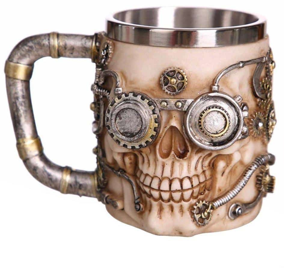 Steampunk Skull Mug | Skull Action