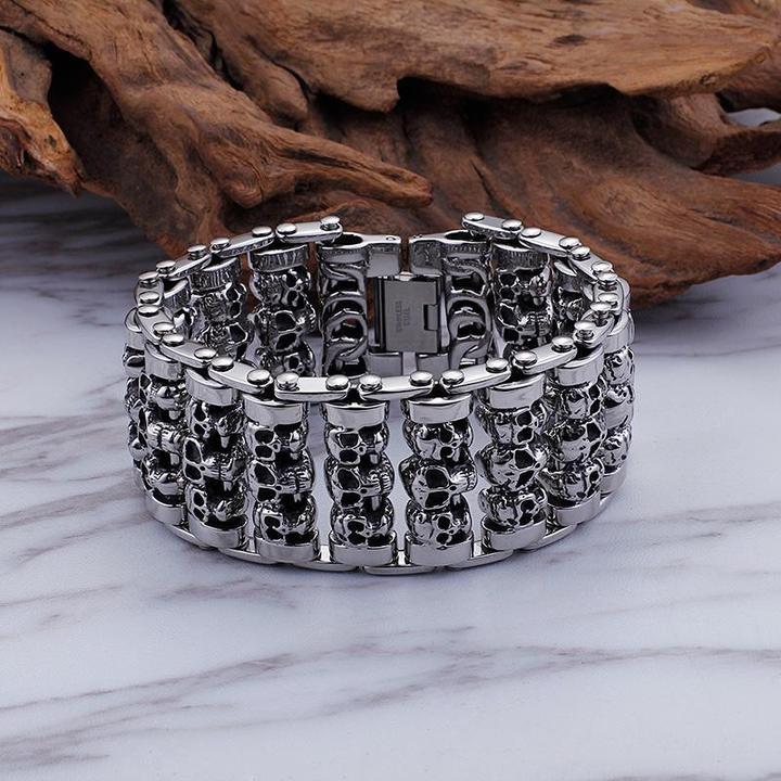 Steel Skull Bracelet | Skull Action