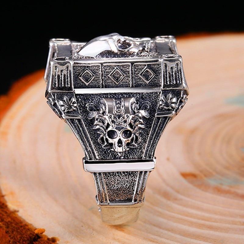 Sterling Silver Pirate Rings | Skull Action