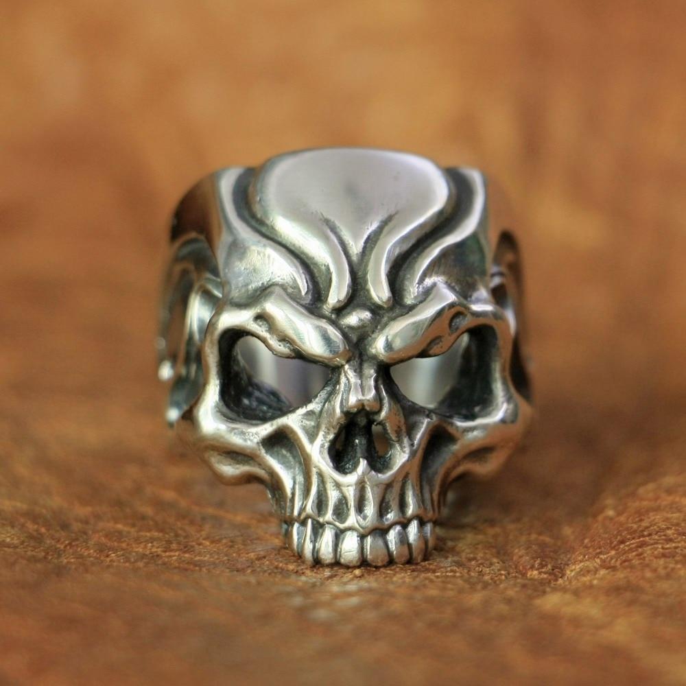Sterling Silver Rock Rings | Skull Action