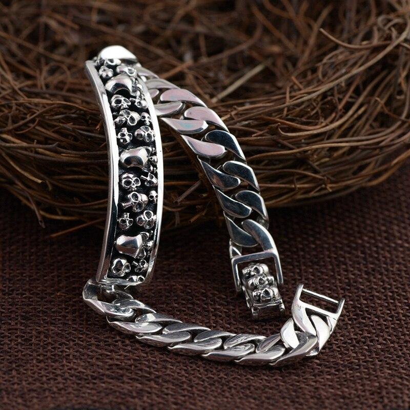Sterling Silver Skull Chain | Skull Action
