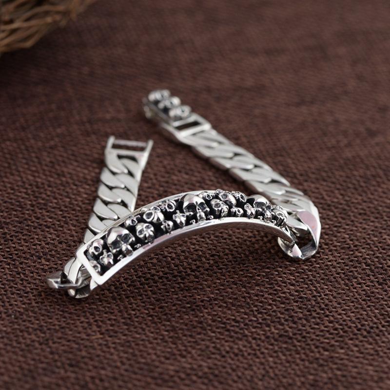 Sterling Silver Skull Chain | Skull Action