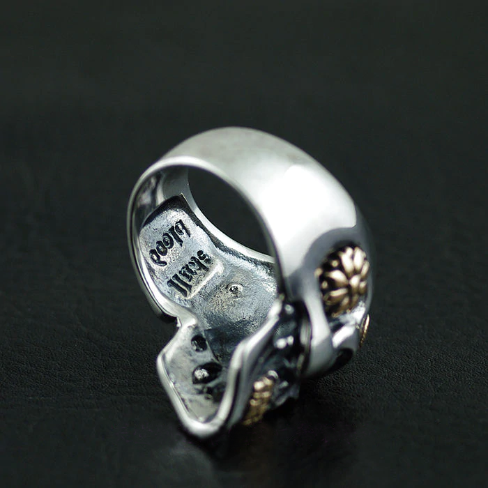 Sterling Silver Sugar Skull Ring | Skull Action