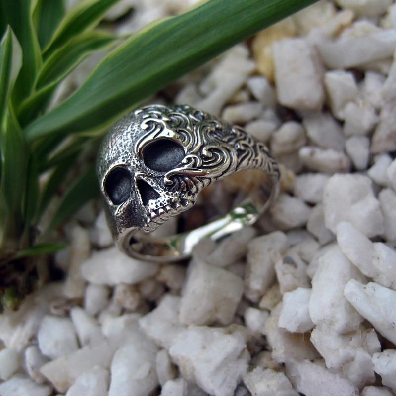 Sterling Skull Ring | Skull Action