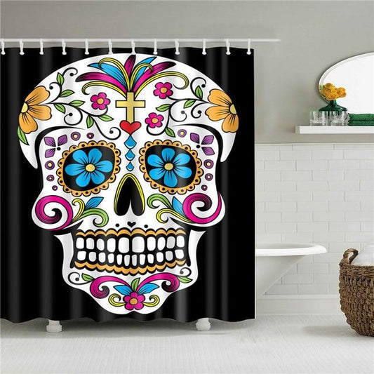 Sugar Candy Skull Shower Curtain