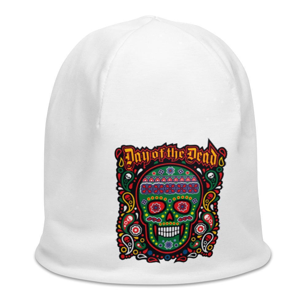 sugar-skull-beanie-printed
