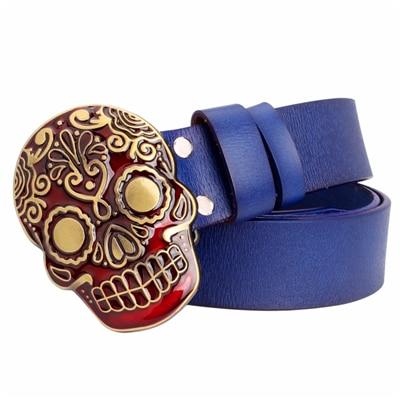 sugar skull belt buckle