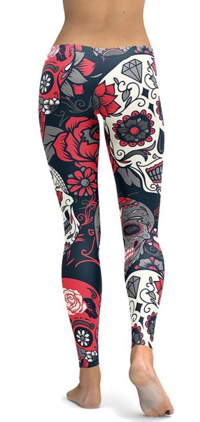 sugar skull leggings calavera