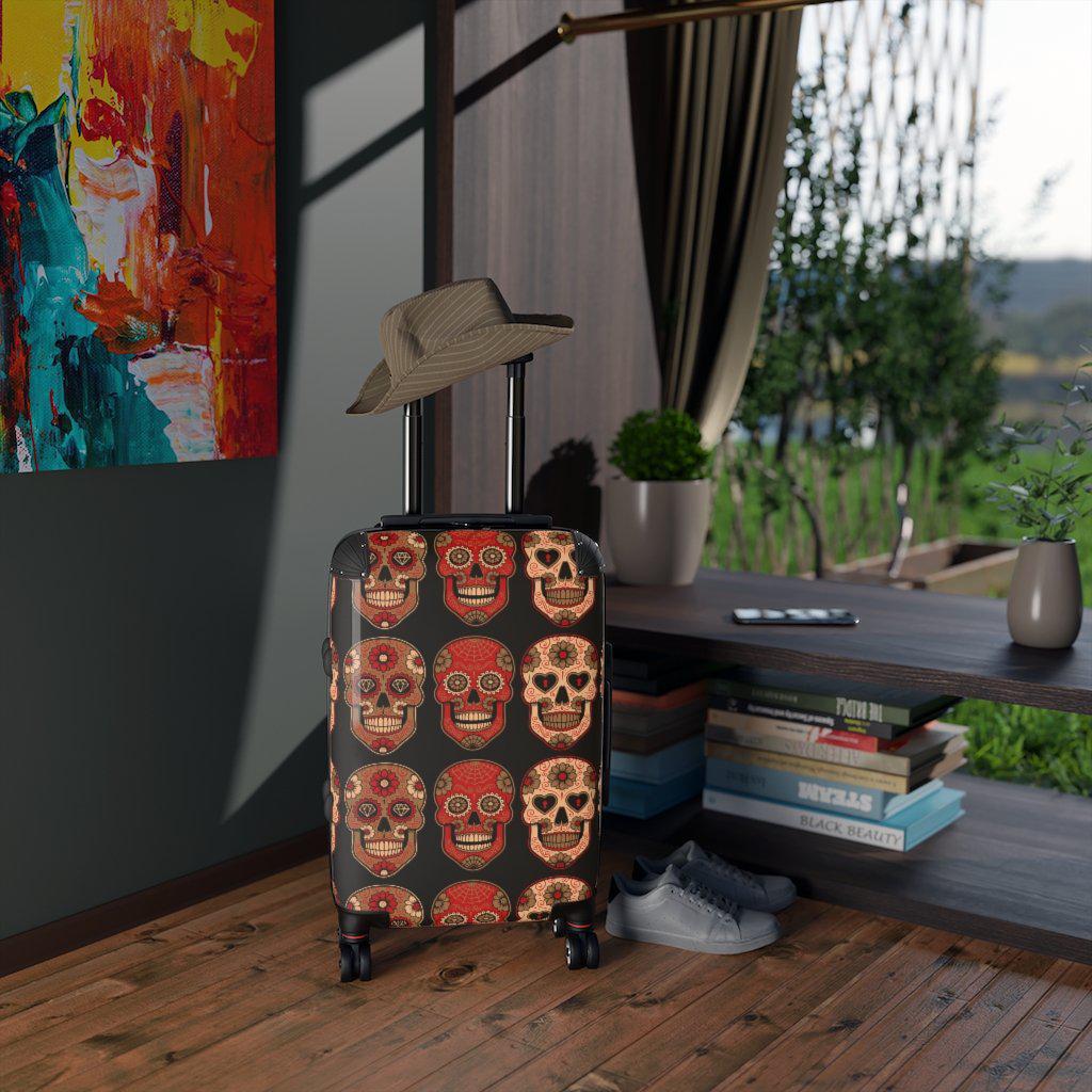 sugar-skull-luggage-red