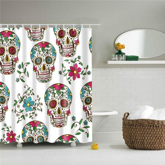 Sugar Skull Shower Curtain Hooks