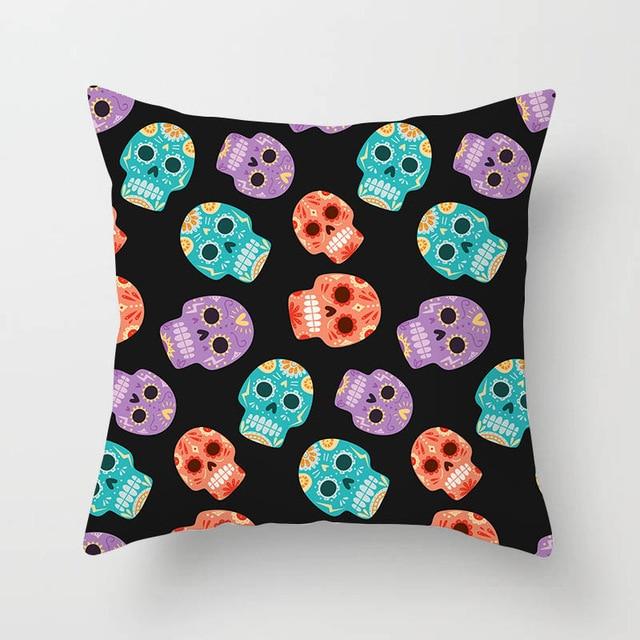 Sugar Skull Throw Pillow