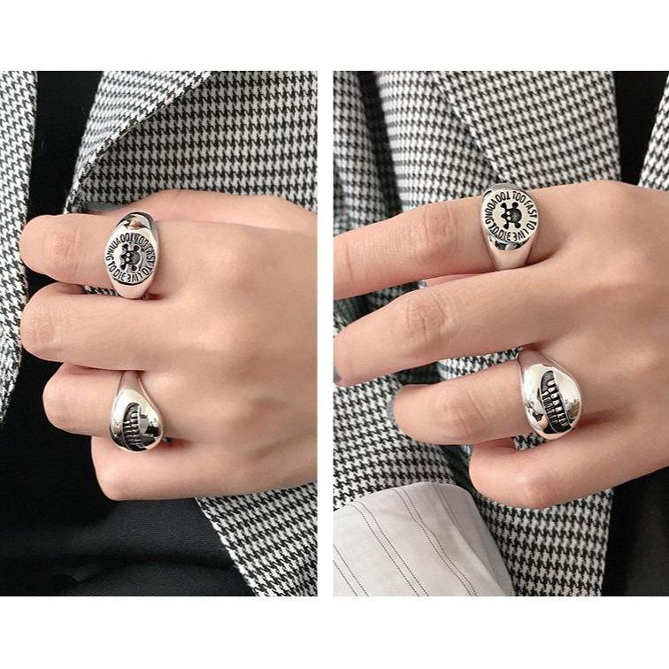 Too Fast To Live Too Young To Die Ring | Skull Action
