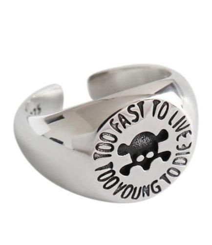 Too Fast To Live Too Young To Die Ring | Skull Action