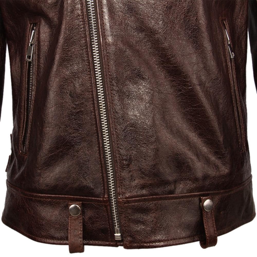 Vintage Skull Leather Jacket | Skull Action