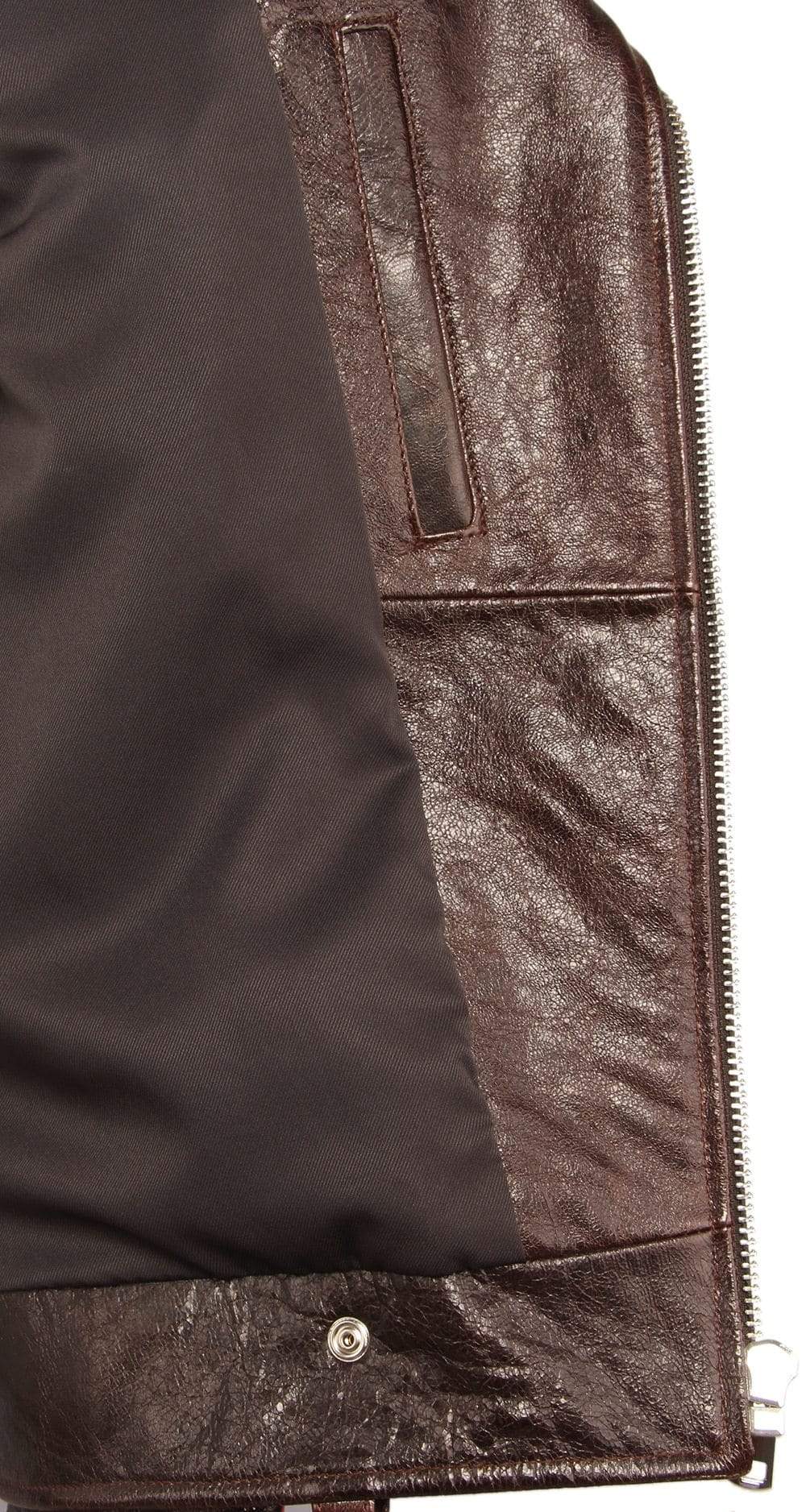 Vintage Skull Leather Jacket | Skull Action