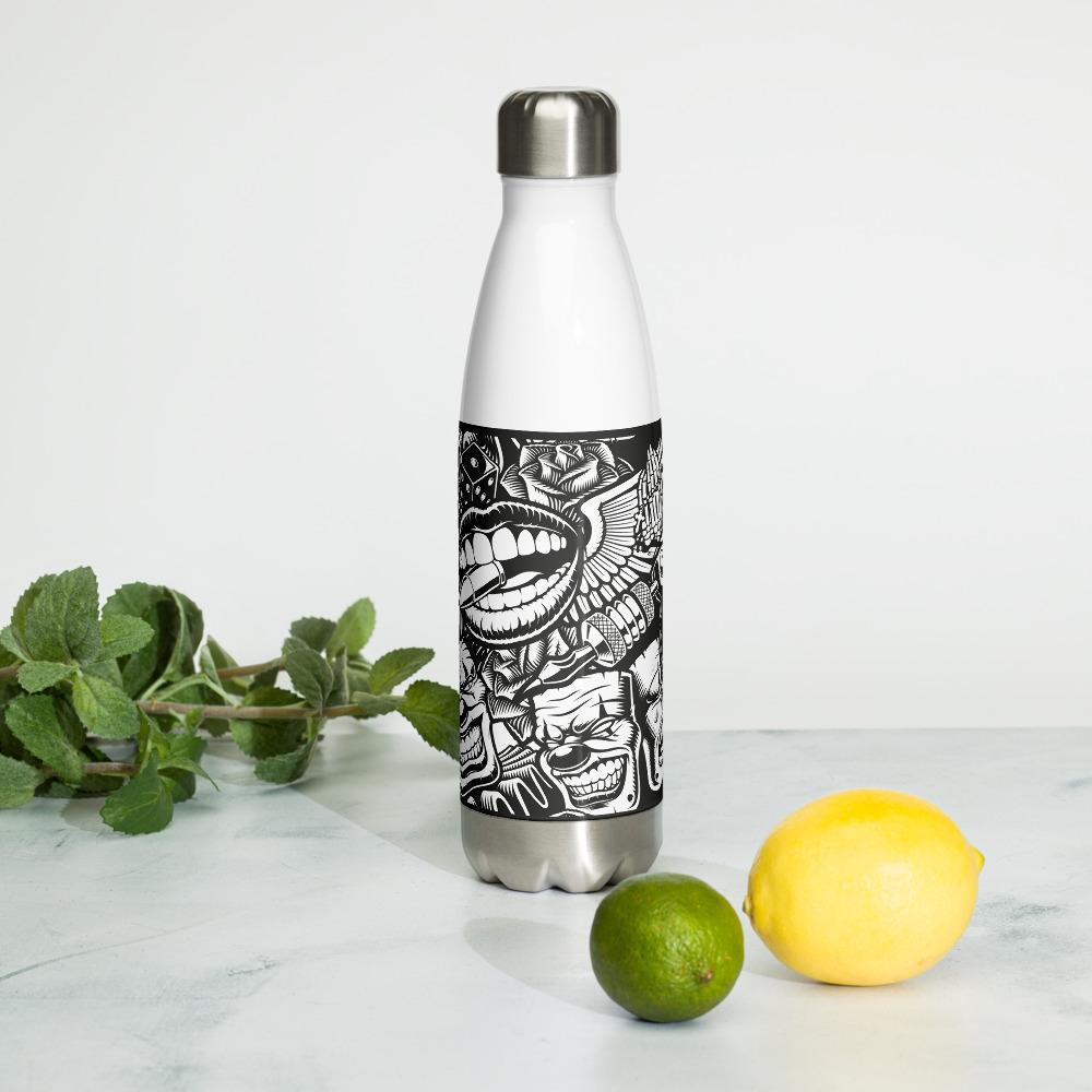 vintage-skull-water-bottle-print