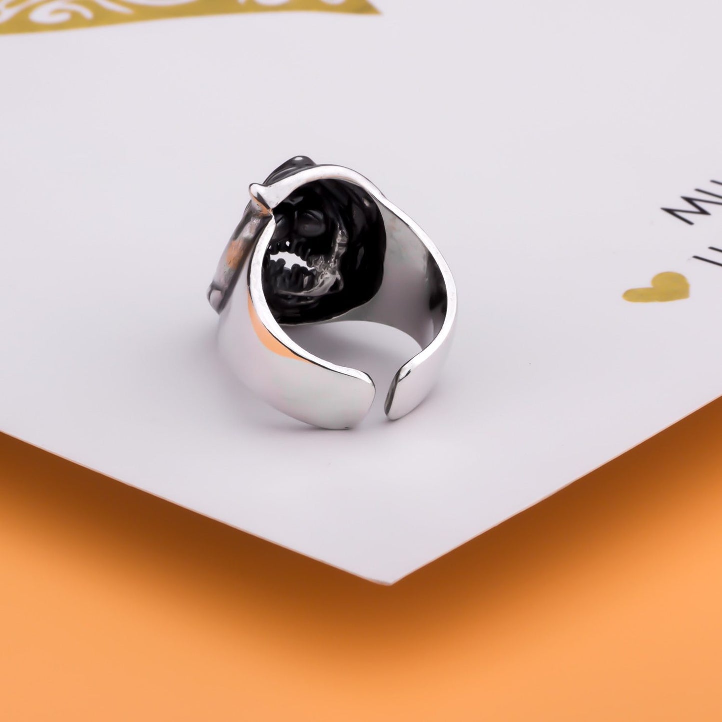 White Reaper Ring | Skull Action