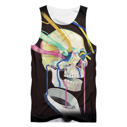 White Skull Tank Top