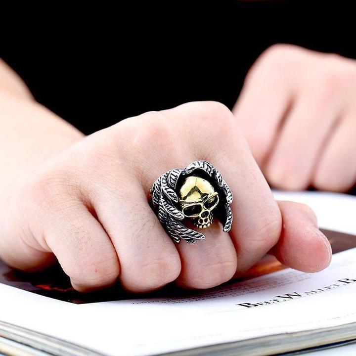 Winged Skull Ring | Skull Action