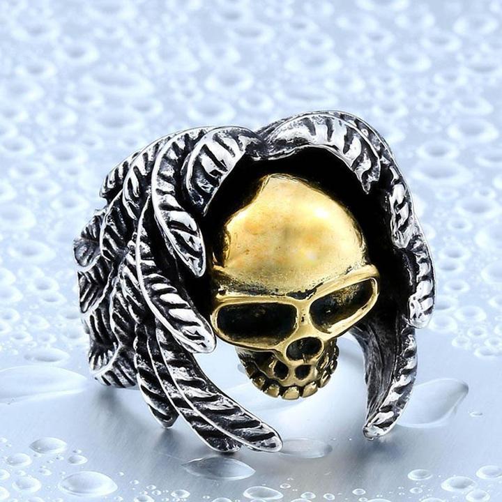 Winged Skull Ring | Skull Action