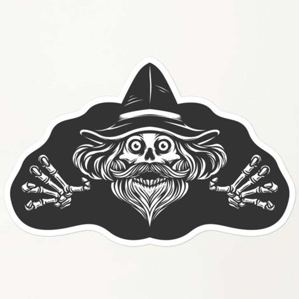 wizard-skull-stickers
