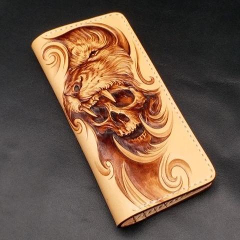 Wolf Wallet Leather