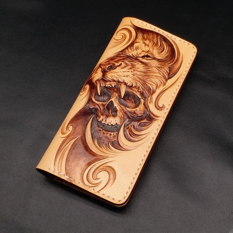 Wolf Wallet Leather | Skull Action
