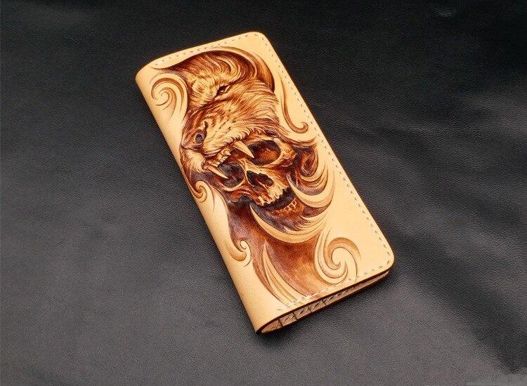 Wolf Wallet Leather | Skull Action