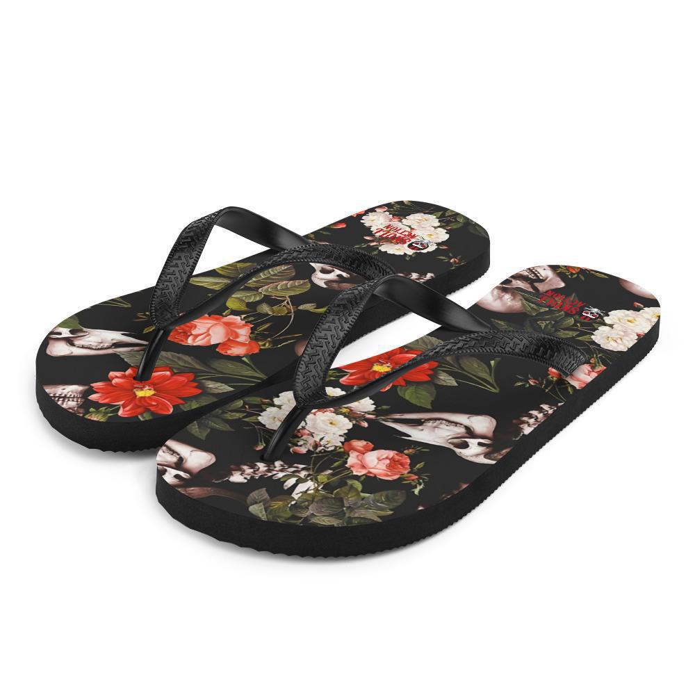 women-skull-flip-flops-design