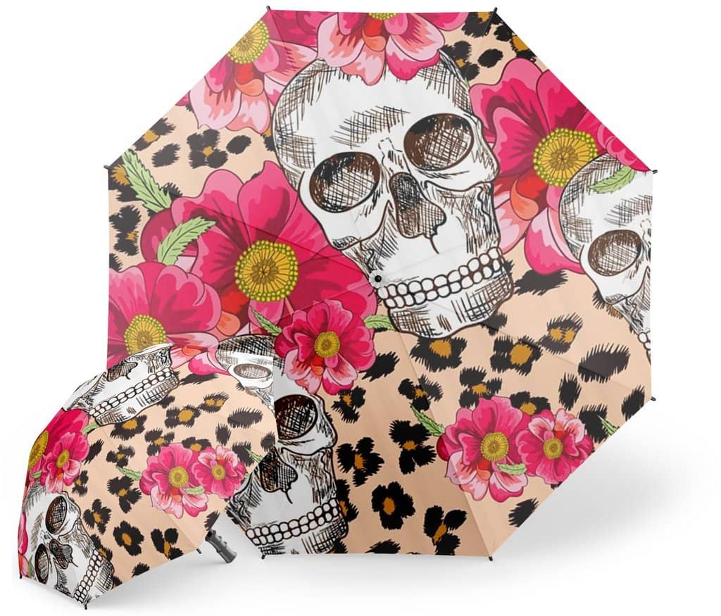 Womens Skull Umbrella