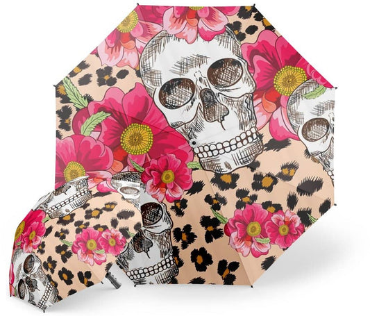 Womens Skull Umbrella