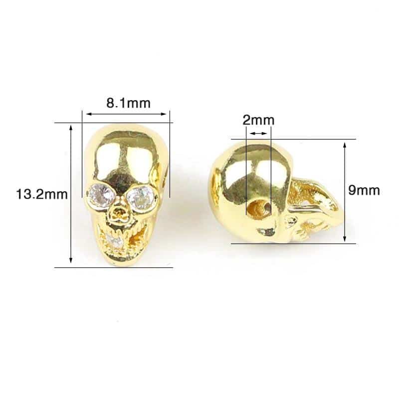 Yellow Skull Beads | Skull Action