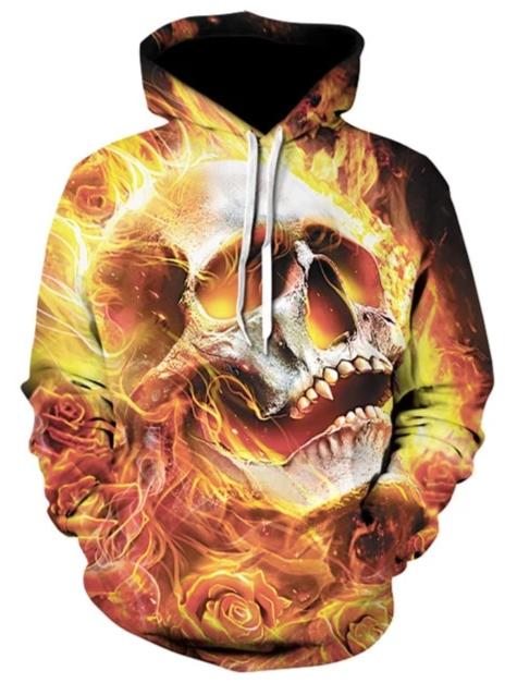 yellow skull sweatshirt